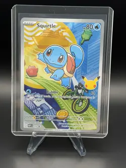 Pokemon First Partner Illustration Squirtle #25 Black Star Promo Pokemon - Image 1