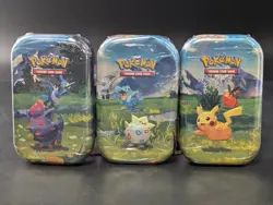 3x Pokemon Ascended Heroes Mini Tins - 6 Booster Packs - Pikachu incl SEALED - Image 1