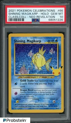 2021 Pokemon Celebrations Classic #66 Shining Magikarp Holo PSA 10 GEM MINT - Image 1