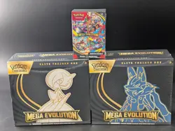 Pokemon Mega Evolution Elite Trainer Boxes & booster bundle Lucario Gardevoir - Image 1
