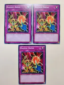 3x Raigeki Break YS11-EN037 Common 1st Edition VLP - Image 2