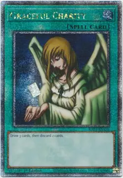 Yugioh! Graceful Charity - RA03-EN116 - Quarter Century Secret Rare - 1st Editio - Image 1