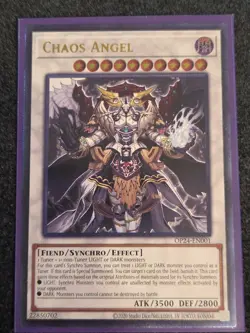YuGiOh! Chaos Angel OP24-EN001 Ultimate Rare NM - Image 1