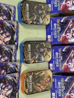 One Piece Lot Mini Tins OP-13 & OP-14 Sleeved Packs Factory Sealed 20 packs - Image 3