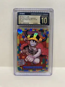 CGC 10 Pristine One Piece Monkey.D.Luffy #P-110 One Piece Day Promo “LEGO LUFFY” - Image 1