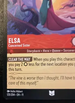 Elsa - Concerned Sister 125/204 Uncommon Winterspell Disney Lorcana TCG - Image 4