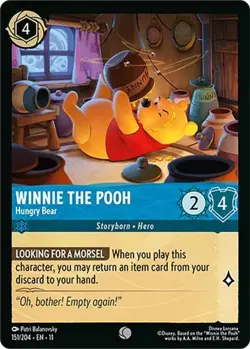 Winnie the Pooh - Hungry Bear 151/204 Winterspell Non-Foil Disney Lorcana - Image 1