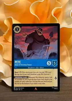 Disney Lorcana Winterspell ~ Pete - Ghost of Christmas Future 154/204 - Image 1