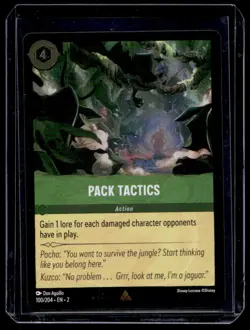 Disney Lorcana Rise of the Floodborn Pack Tactics Foil 100/204 - Image 1