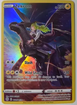 Pokemon TCG Zekrom Holo Ultra Rare Card TG05/TG30 Brilliant Stars - Image 1