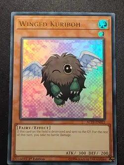 Winged Kuriboh AC19-EN021 Ultra Rare 1st Edition Yu-Gi-Oh Card Near Mint NM - Image 1