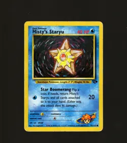 2000 Pokemon TCG Gym Heroes Misty's Staryu #90/132 Card HP Vintage Uncommon - Image 1
