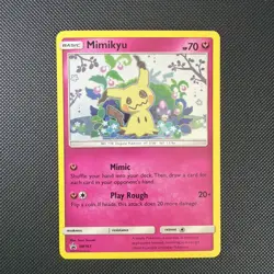 Mimikyu SM163 Holo Pokemon Sun Moon Team Up Black Star Blister Promo Card - Image 1
