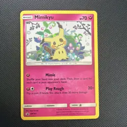 Mimikyu SM163 Holo Pokemon Sun Moon Team Up Black Star Blister Promo Card - Image 2
