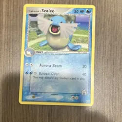 Pokemon Team Aqua's Sealeo EX Team Magma vs. Team Aqua 31/95 Uncommon 80 HP Card - Image 1