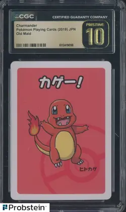 2019 Pokemon Japanese Playing Cards Old Maid Charmander CGC 10 PRISTINE - Image 1