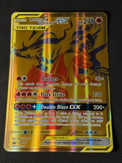 Reshiram & Charizard GX SM247 Pokemon Jumbo Oversized Card - Image 1