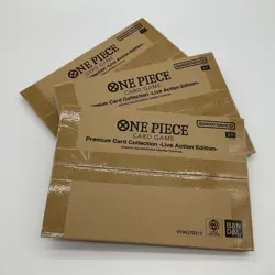 Lot of (3) One Piece TCG Premium Card Collection Live Action Edition SEALED - Image 1