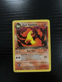 Pokemon Team Rocket Dark Rapidash 1st Edition Rare Card 44/82 Eng 2000 - Image 1