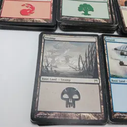 Champions of Kamigawa Basic LANDS ONLY MTG Lot Art Variants Over 100 Land Cards - Image 5