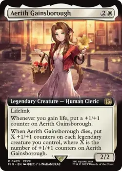 Aerith Gainsborough (Extended Art) -Foil Light Play MTG - Image 1