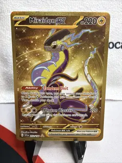 Pokemon Miraidon EX Hyper Rare Holo Card 253/198 SV01 Scarlet & Violet Base Set - Image 1