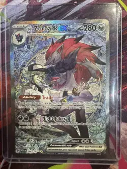 Pokemon TCG 3 Holo EX Cards N's Zoroark 286/217 2025 English - Image 3