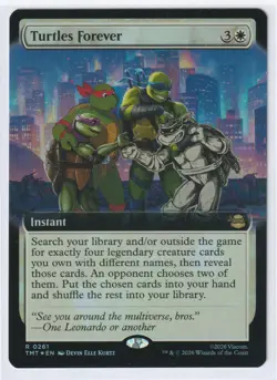 TURTLES FOREVER (EXTENDED ART) 0261 TMNT Magic: The Gathering Foil NM - Image 1