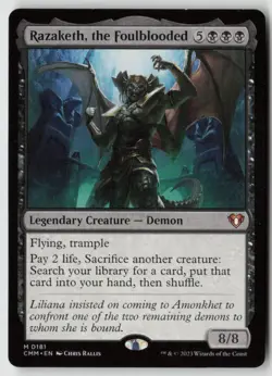 Razaketh, the Foulblooded Commander Masters (181) Normal - MTG - LP - Image 1