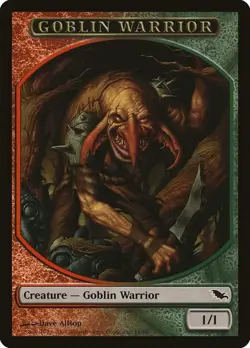 Goblin Warrior Token [Shadowmoor Tokens] Lightly Played - Image 1