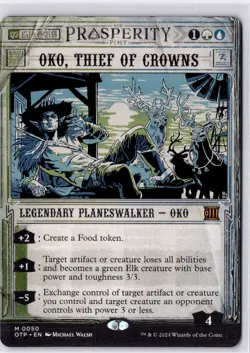 Oko, Thief of Crowns Outlaws of Thunder Junction: Breaking News Regular NM M 50 - Image 1