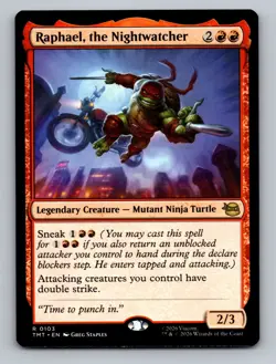 Raphael, the Nightwatcher R Teenage Mutant Ninja Turtles 103 NM - Image 1