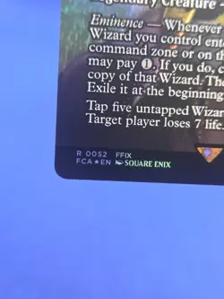 Magic the Gathering Final Fantasy Kuja Mage Manufacturer 0052 Showcase Foil NM - Image 5