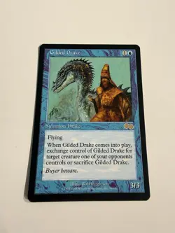 Gilded Drake Urza’s Saga 1998 Near Mint Mtg Magic The Gathering Bob Eggleton - Image 1