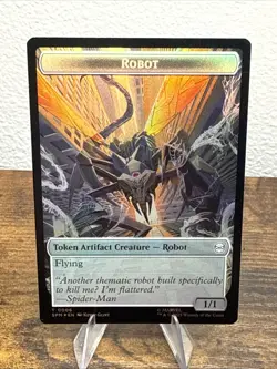 Food Robot Double-Sided Token Marvel's Spider-Man Foil - Image 2