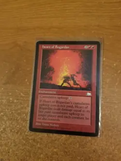 MAGIC THE GATHERING RARE WEATHERLIGHT HEART OF BOGARDAN MODERATELY PLAYED - Image 1