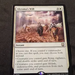 Akroma's Will x 1 - MTG - Instant - 2024 - Wizards of the Coast - NM+ , M3C - Image 1