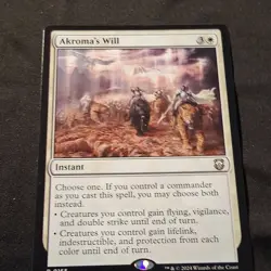 Akroma's Will x 1 - MTG - Instant - 2024 - Wizards of the Coast - NM+ , M3C - Image 2
