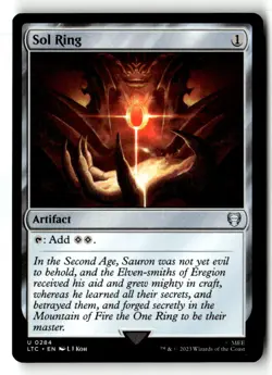 1x MTG Sol Ring NM Normal U Commander: The Lord of the Rings - Image 1