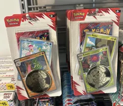 (1) Pokemon Destined Rivals Checklane Blister Pack art RABSCA or GASTRODEN - Image 1