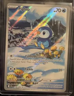 Pokemon TCG Piplup Illustration Rare 098/094 English NM PACK FRESH - Image 1