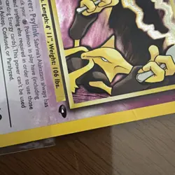 Sabrina's Alakazam 16/132 Gym Challenge Unlimited Holo Rare SWIRL Pokemon READ A - Image 3
