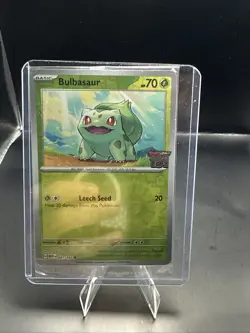 Pokemon TCG Bulbasaur 001/165,151 Best Buy Stamped Promo Card, Sealed - Image 2
