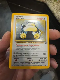 Pokemon Snorlax TCG Jungle 11/64 Holo Rare Unlimited LP - Image 1