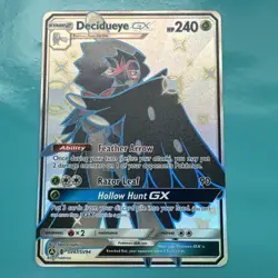Pokemon TCG Decidueye GX SV47/SV94 Hidden Fates Shiny English Full Art 2019 - Image 1