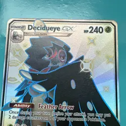 Pokemon TCG Decidueye GX SV47/SV94 Hidden Fates Shiny English Full Art 2019 - Image 3