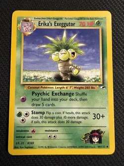 Erika’s Exeggutor 44/132 - Gym Heroes - Vintage 1999-2000 - Pokemon TCG - Image 1