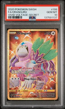 Pokemon Vivid Voltage Oranguru 199 PSA 10 - Image 1