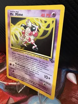Pokemon Mr Mime Holo 6/64 Jungle Italian WOTC LP- Vintage - Image 3