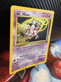 Pokemon Mr Mime Holo 6/64 Jungle Italian WOTC LP- Vintage - Image 4